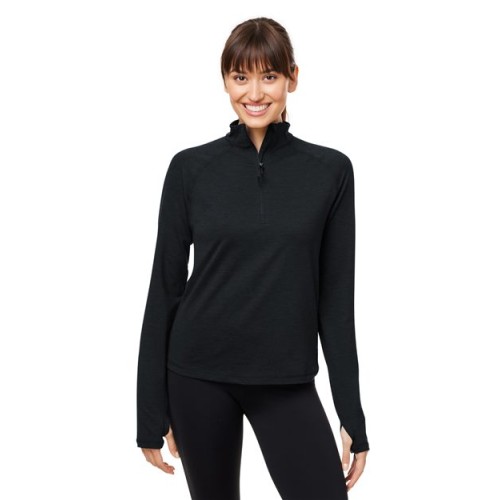 Women's Marbled Jersey Fairway Quarter-Zip Pullover Glyder PDP8023