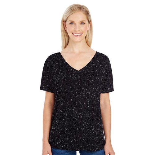 Women's Tri-Blend Fleck V-Neck T-Shirt Threadfast Apparel 203FV