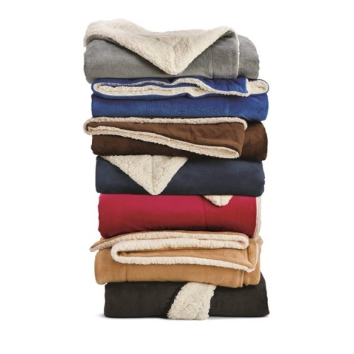 Oversized Mink Sherpa Blanket Alpine Fleece 8726