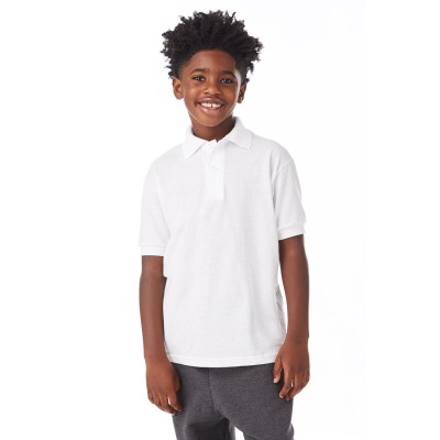 Hanes 054Y   Youth EcoSmart Jersey Knit Polo
