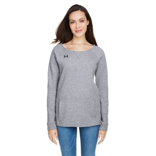 Ladies' Hustle Fleece Crewneck Sweatshirt - Under Armour 1305784 Sweatshirts