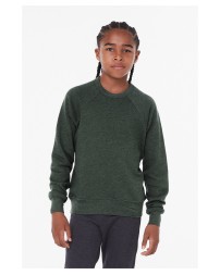 Youth Sponge Fleece Raglan Sweatshirt - Bella + Canvas 3901Y Sweatshirts