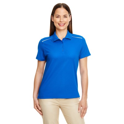 CORE365 78181R   Ladies' Radiant Performance Pique Polo with Reflective Piping