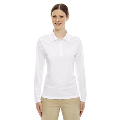 CORE365 78192   Ladies' Pinnacle Performance Long-Sleeve Pique Polo