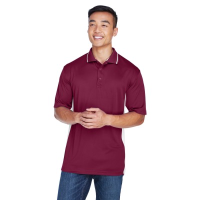 Men's Cool & Dry Sport Two-Tone Polo - UltraClub 8406 Mens Polo Shirts