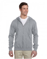 Adult 8 oz. NuBlend® Fleece Full-Zip Hooded Sweatshirt - Jerzees 993 Hooded Sweatshirts