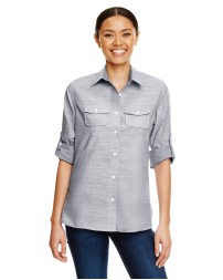 Ladies Texture Woven Shirt - Burnside B5247 Women Woven Shirts