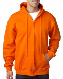 Adult 9.5oz., 80% cotton/20% polyester Full-Zip Hooded Sweatshirt - Bayside BA900 Hooded Sweatshirts