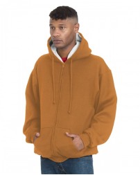 Adult Super Heavy Thermal-Lined Full-Zip Hooded Sweatshirt - Bayside BA940 Hooded Sweatshirts