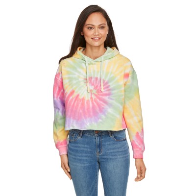 Tie-Dye CD8333   Ladies' Cropped Hooded Sweatshirt