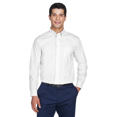 Devon & Jones D620   Men's Crown Collection Solid Broadcloth Woven Shirt