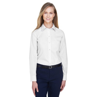 Devon & Jones D620W   Ladies' Crown Collection Solid Broadcloth Woven Shirt