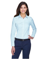 Devon & Jones D630W   Ladies' Crown Collection Solid Oxford Woven Shirt