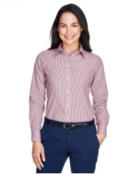 Devon & Jones D645W   Ladies' Crown Collection Banker Stripe Woven Shirt
