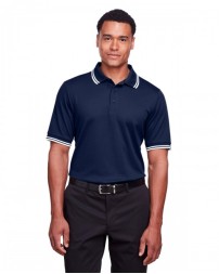 CrownLux Performance® Men's Plaited Tipped Polo - Devon & Jones DG20C Mens Polo Shirts
