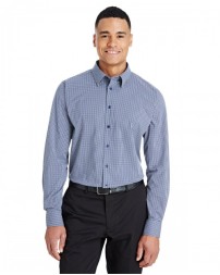 CrownLux Performance® Men's Tonal Mini Check Woven Shirt - Devon & Jones DG535 Mens Woven Shirts