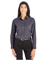 Devon & Jones DG535W   CrownLux Performance Ladies' Tonal Mini Check Woven Shirt