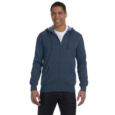 econscious EC5680   Unisex Heathered Full-Zip Hooded Sweatshirt
