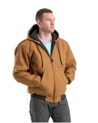 Berne HJ51T   Men's Tall Highland Washed Cotton Duck Hooded Jacket