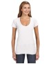 J America JA8169   Ladies' V-Neck Slub T-Shirt