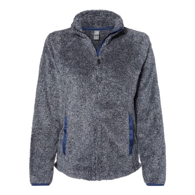 J America JA8463   Ladies Boundary Shag Full Zip