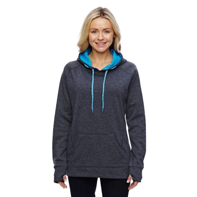 J America JA8616   Ladies' Cosmic Contrast Fleece Hooded Sweatshirt