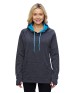 J America JA8616   Ladies' Cosmic Contrast Fleece Hooded Sweatshirt