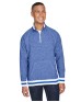 J America JA8703   Adult Peppered Fleece Quarter-Zip