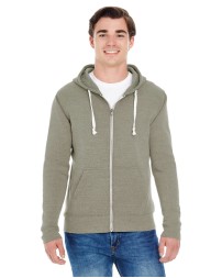 Adult Triblend Full-Zip Fleece Hooded Sweatshirt - J America JA8872 Hooded Sweatshirts