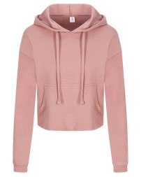 Just Hoods By AWDis JHA016   Ladies' Girlie Cropped Hooded Fleece with Pocket