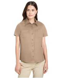 Ladies' Advantage IL Short-Sleeve Work Shirt - Harriton M585W Womens Work Shirts