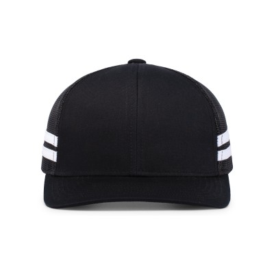Pacific Headwear P115 Low-Profile Stripe Trucker Cap