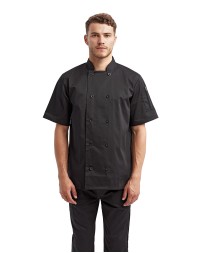 Unisex Short-Sleeve Recycled Chef's Coat - Artisan Collection by Reprime RP656 Chef Coats
