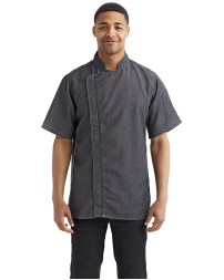 Unisex Zip-Close Short Sleeve Chef's Coat - Artisan Collection by Reprime RP906 Chef Coats