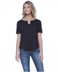 Ladies' Cotton/Modal Slit V-Neck - StarTee ST1822 Womens T Shirts