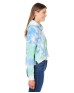 J America 8853JA   Ladies' Triblend Cropped Hooded Sweatshirt