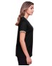 Devon & Jones DG20CW   CrownLux Performance Ladies' Plaited Tipped V-Neck Top