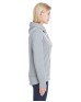 J America JA8431   Ladies' Omega Stretch Snap-Placket Hooded Sweatshirt